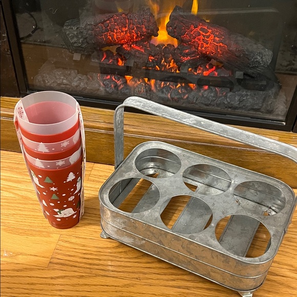 Holiday Iced Coffee Caddy with Cups - Picture 1 of 15
